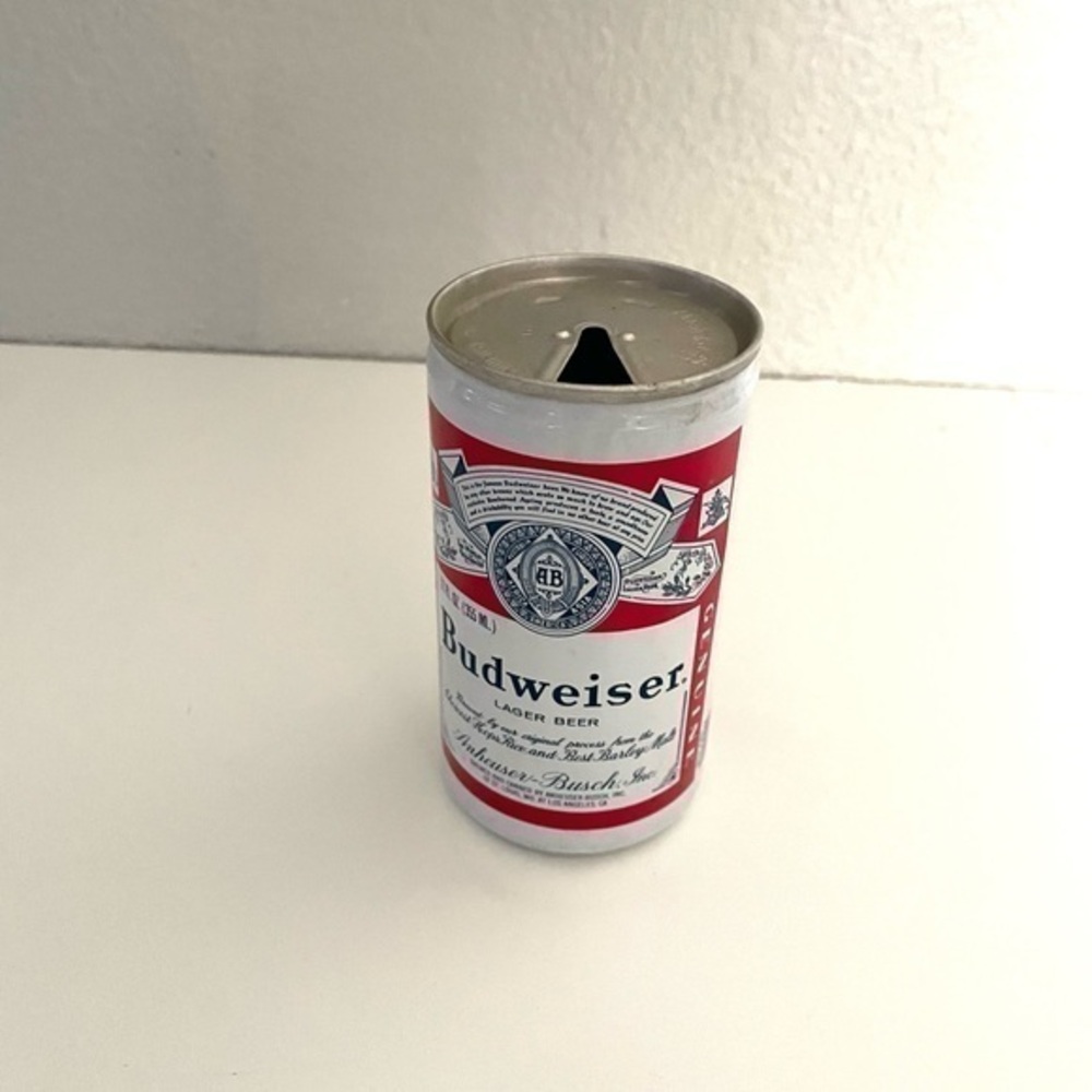 VINTAGE “Budweiser” empty tab top can 12oz